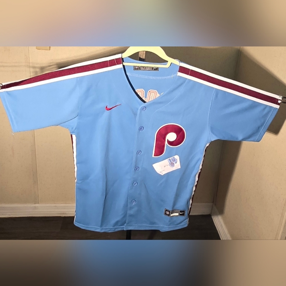 Philadelphia‎ Sosa Nike Kids Sky Blue and Burgundy Jersey